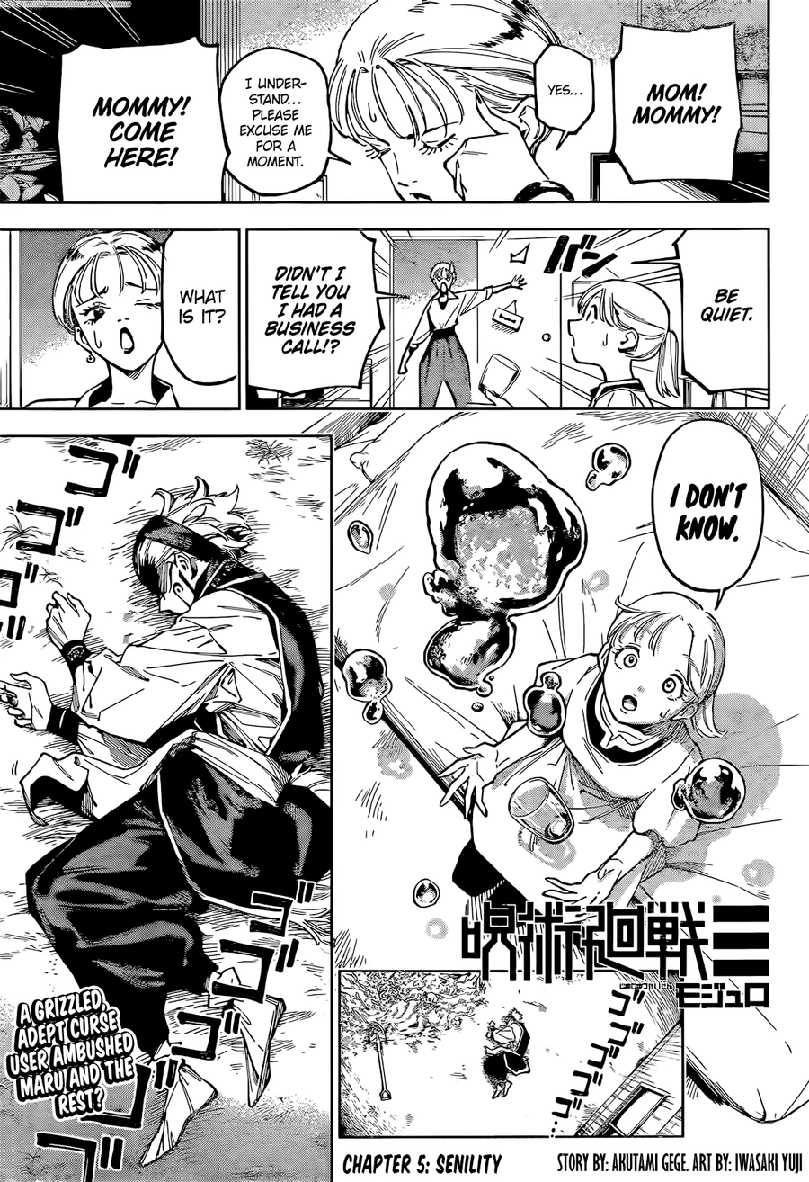 Jujutsu Kaisen Modulo Manga Chapter 5 page 1 - Senility
